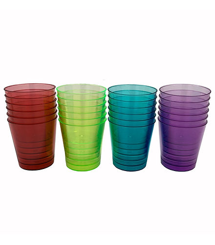 KOLORAE Color Party Cups 24 Count, 96 Pack