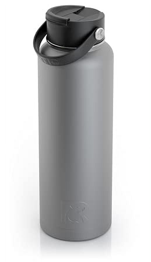 RTIC 40 oz Vacuum Insulated Stainless Steel Water Bottle, Graphite