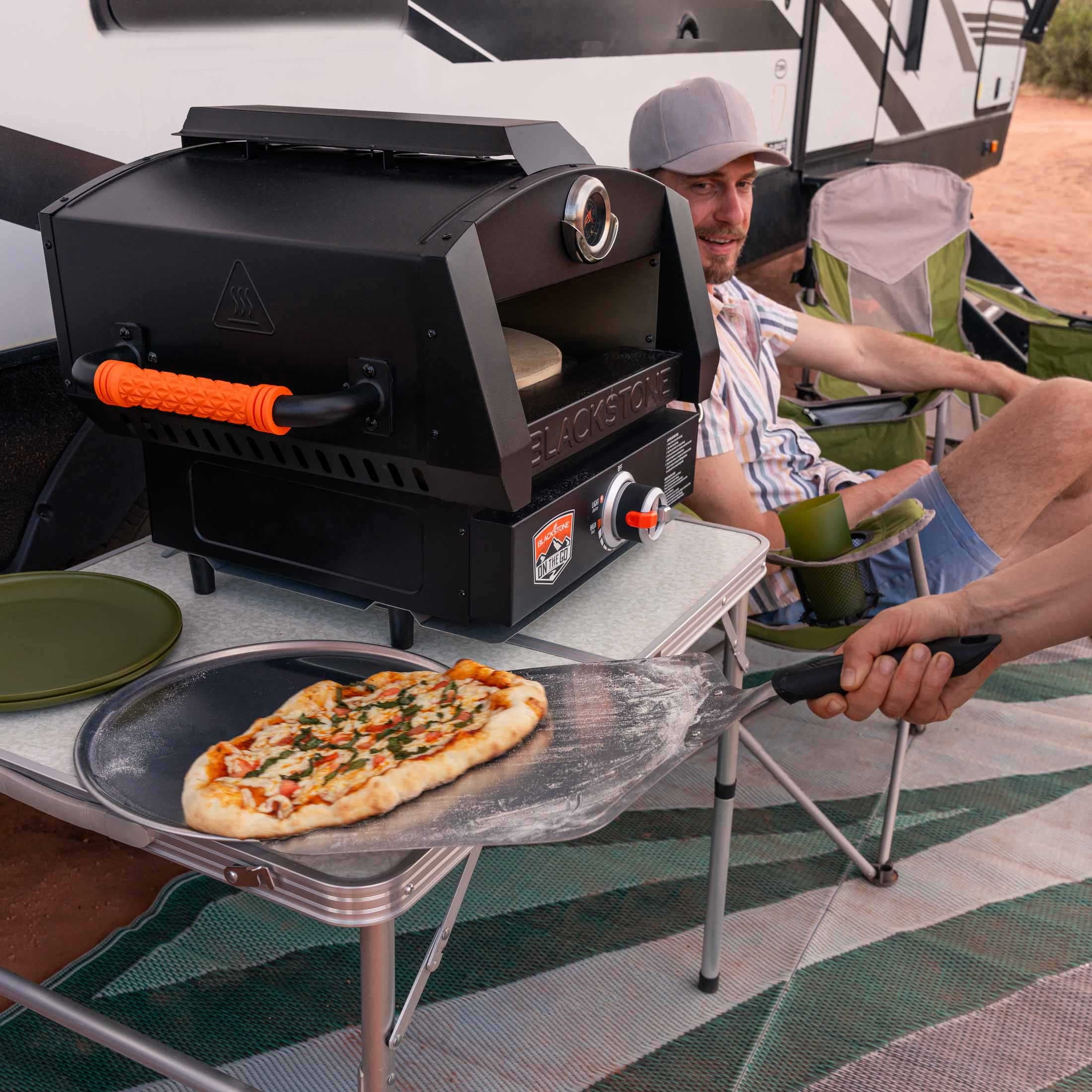 Blackstone On The Go 17" Outdoor Propane Pizza Oven with Burner Base