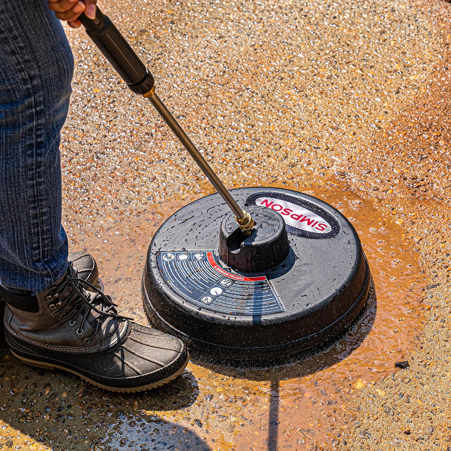 Simpson Cleaning MS60805(-S) MegaShot 3000 PSI Gas Pressure Washer, 2.4 GPM, Honda GCV170 Engine, Includes 15" Surface Cleaner, Spray Gun, Extension Wand, On-board Soap Tank, 4 QC Nozzles, 25-ft. Hose Pressure Washer 3000 PSI Honda GCV170 (Refurbished)