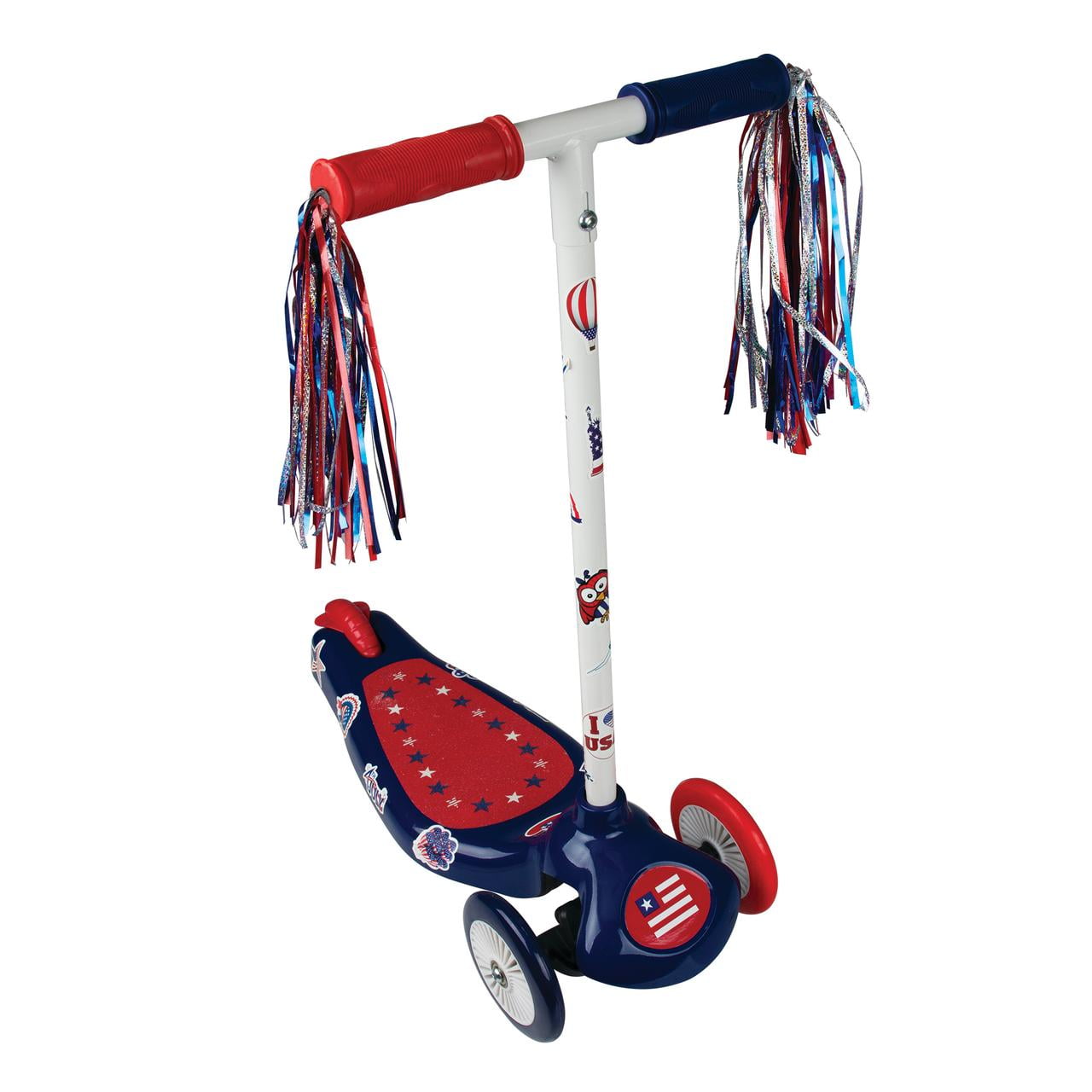 Pulse Performance Products Patriotic "Decorate Your Own" Kick Scooter