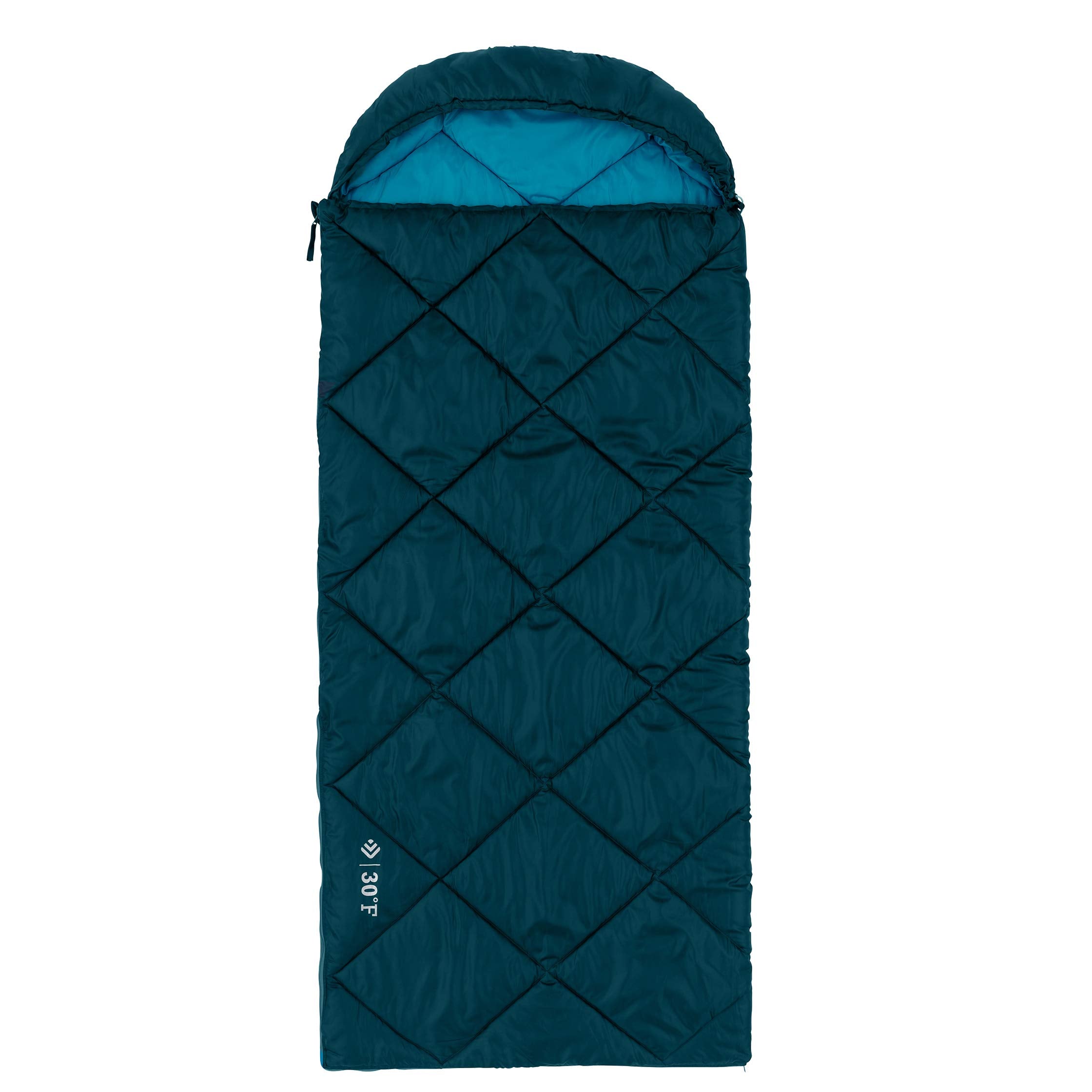 Outdoor Products 30F Hooded Sleeping Bag, Extra-Long