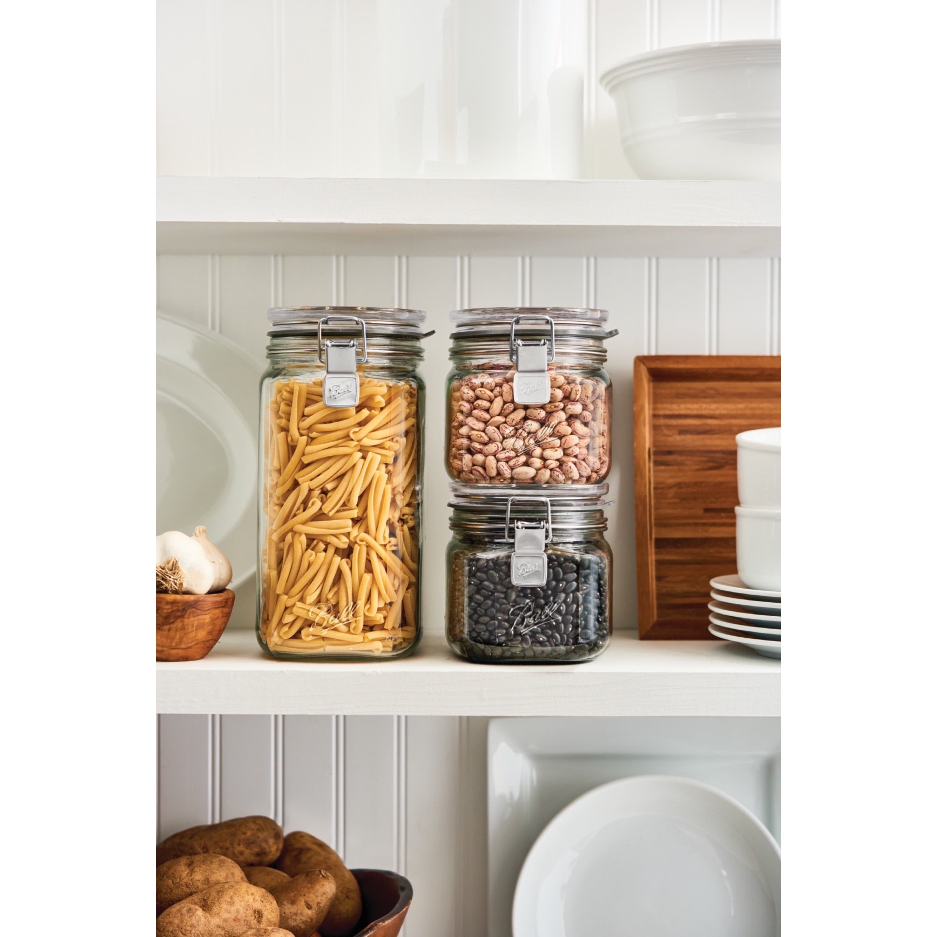 Ball Storage Latch Jars, 2 Packs of 3