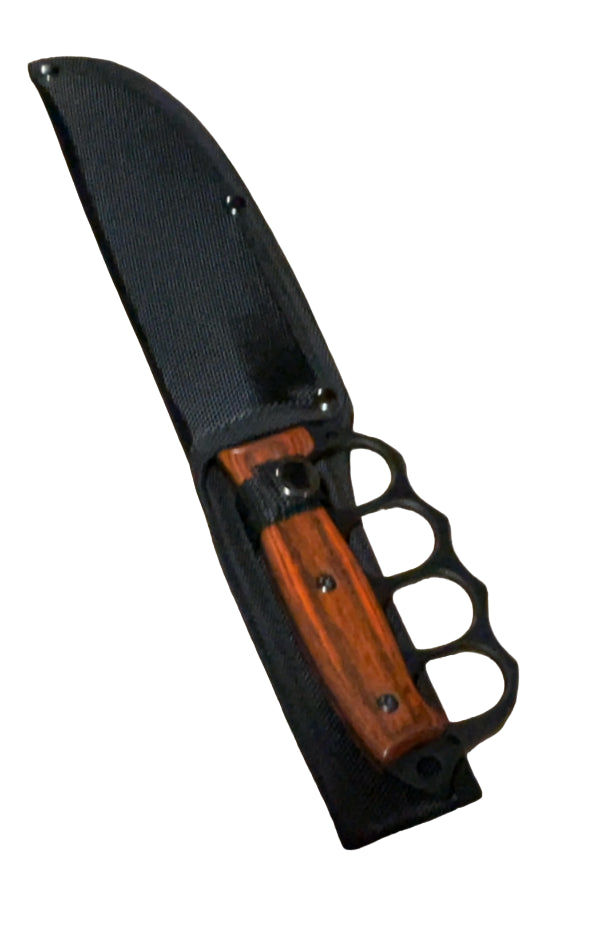 Woodland Creek Wood Handled Knuckle Grip Knife