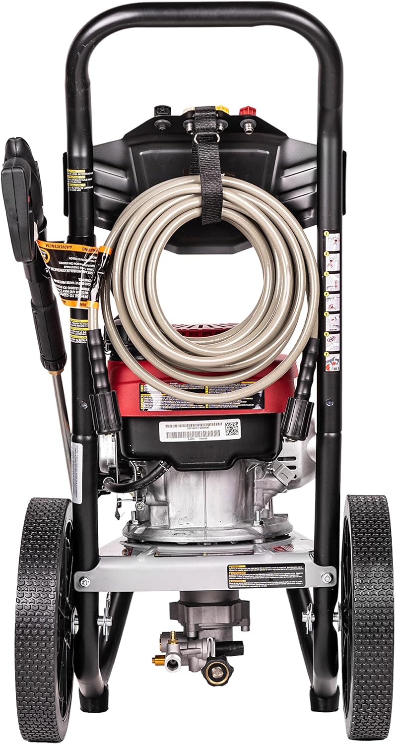 Simpson Cleaning MS60773 MegaShot 2800 PSI Gas Pressure Washer, 2.3 GPM, Honda GCV160 Engine, Includes Spray Gun and Extension Wand, 4 QC Nozzle Tips, 1/4-in. x 25-ft. MorFlex Hose, (Refurbished)