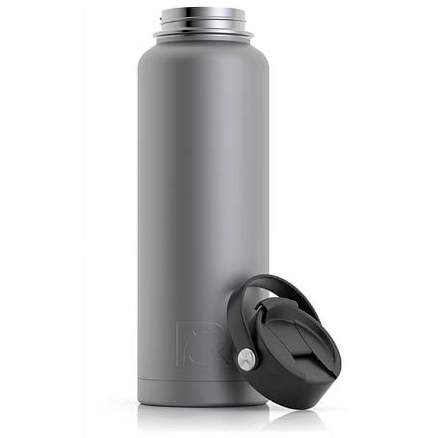 RTIC 40 oz Vacuum Insulated Stainless Steel Water Bottle, Graphite