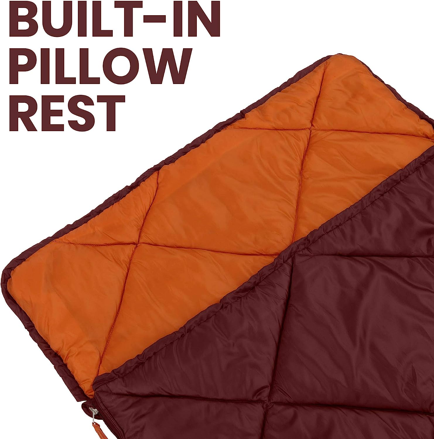 Outdoor Products 40F Sleeping Bag with Pillow Regular Length