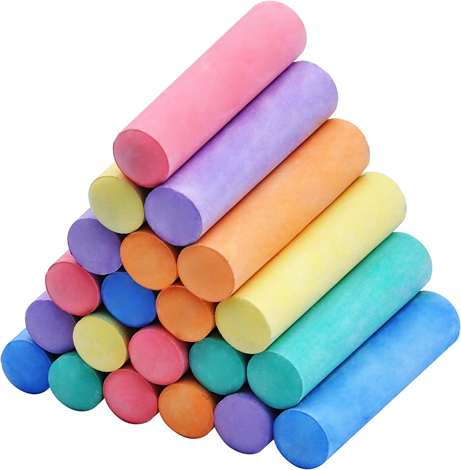 JOYIN 48 PCS Washable Sidewalk Chalk Play Set for Kids