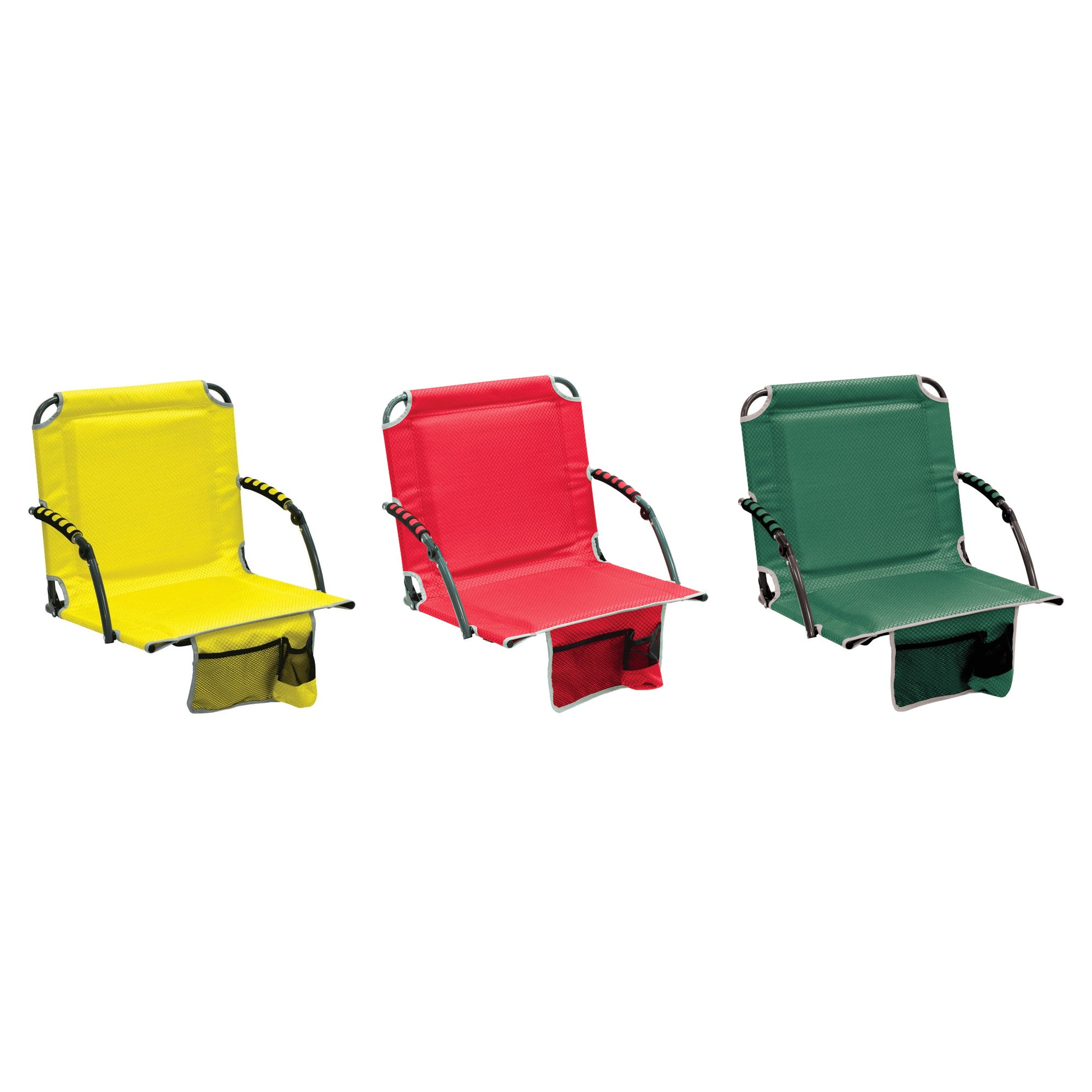 Bleacher Boss Folding Stadium Seat with Armrests & Cupholder