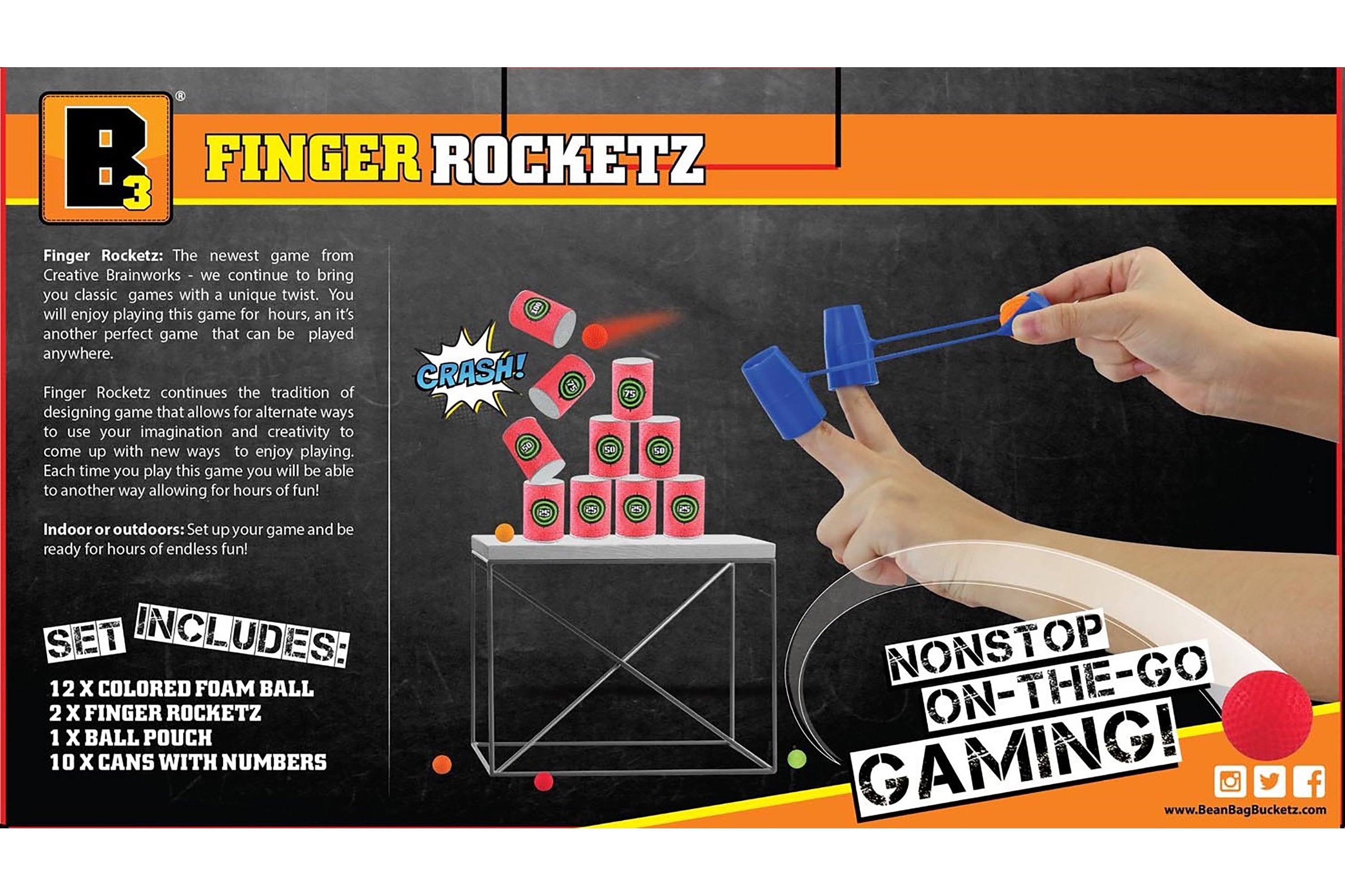 Finger Rocketz Launching Game, 12 Pack