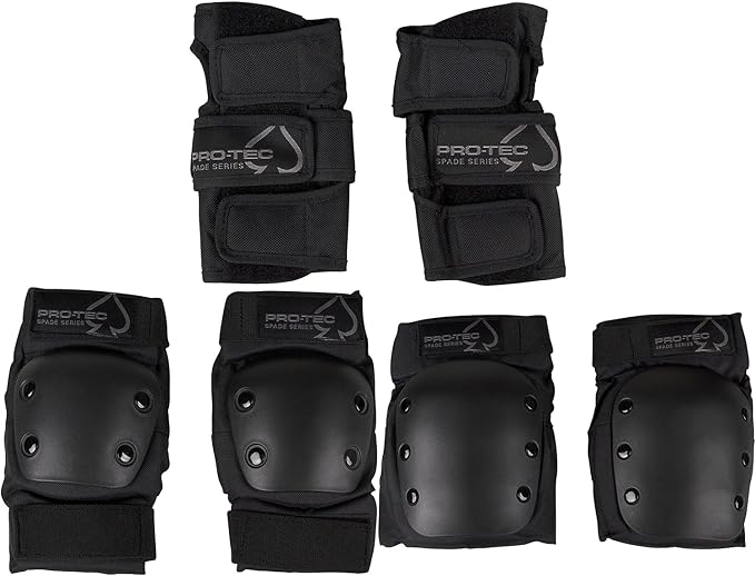 Pro-Tec Spade Multi Sport Series Pad Set 14+ (Bicycling, Skateboarding, Skating, Scooting)