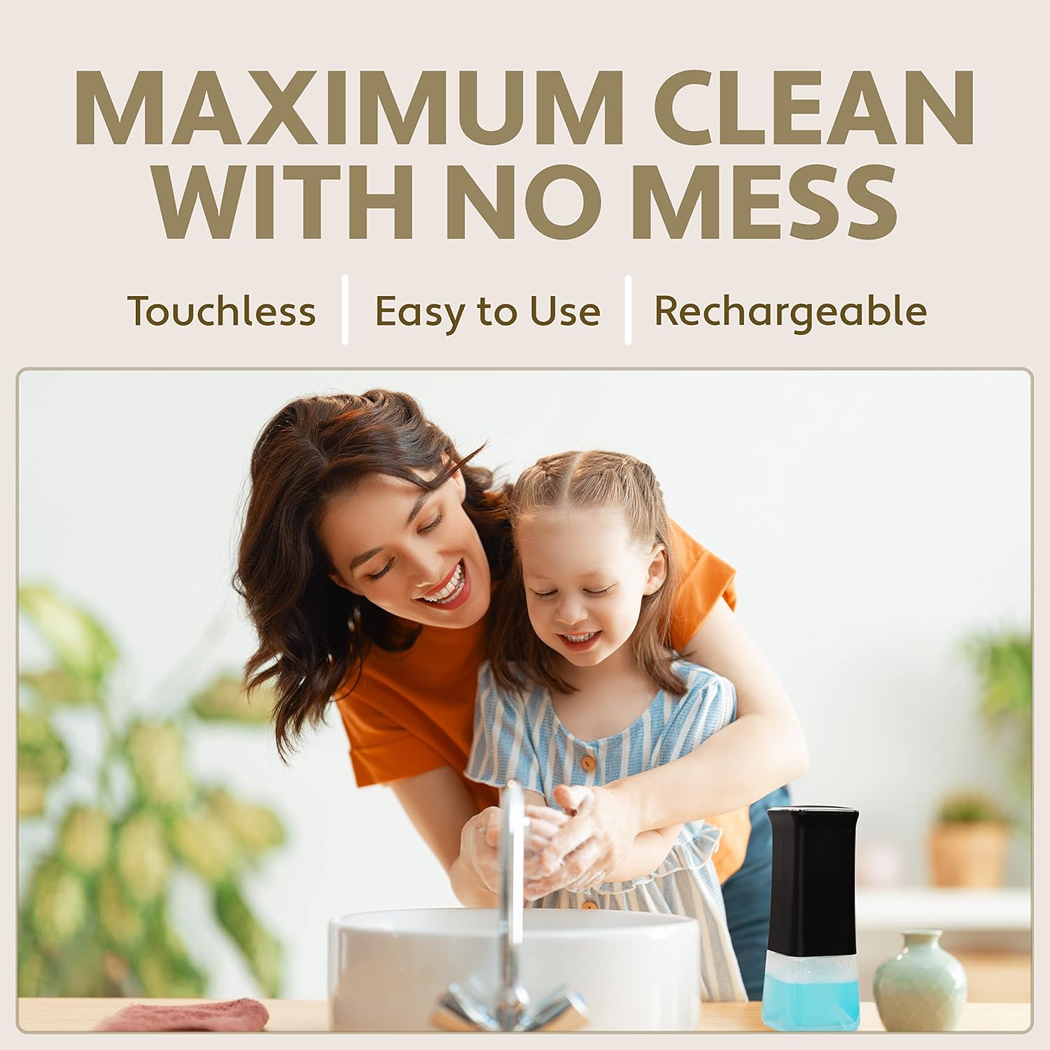 Leebeez Touchless Rechargeable Automatic Soap Dispenser