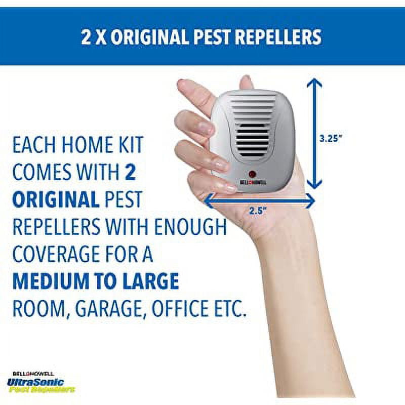 Bell + Howell Pest Repeller, Set of 2 Ultrasonic Pest Repeller