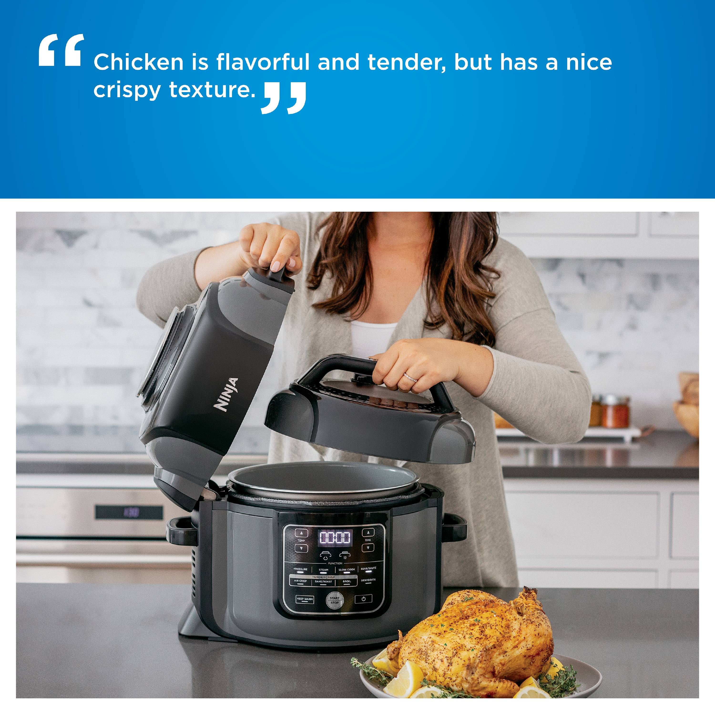 Restored Ninja Foodi TenderCrisp 8-in-1 6.5-Quart Pressure Cooker, OP300 (Factory Refurbished)