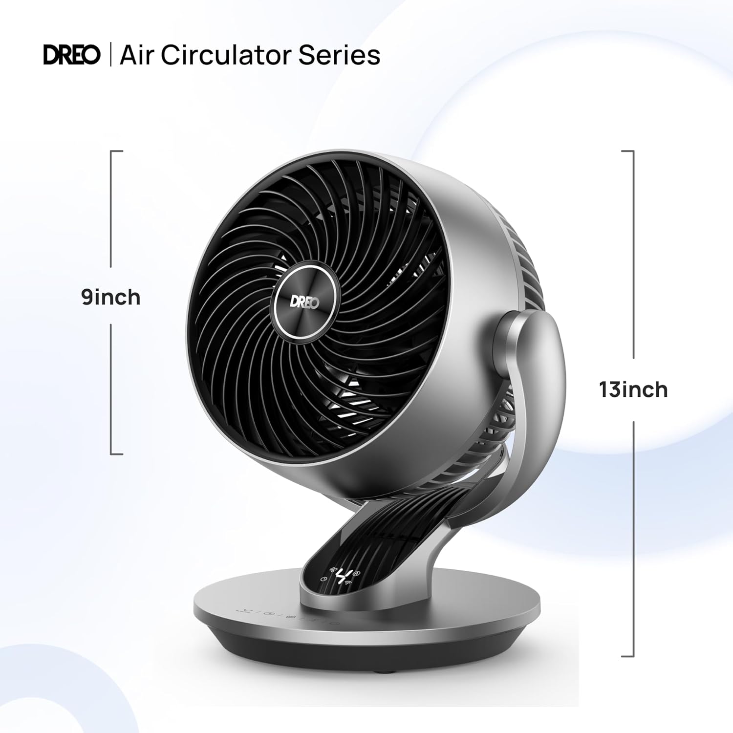 Dreo Oscillating Smart Fan Powerful 70 ft Whole Room Air Circulator with Voice Control, 4 Speeds, 5 Modes, 12H Timer & Remote