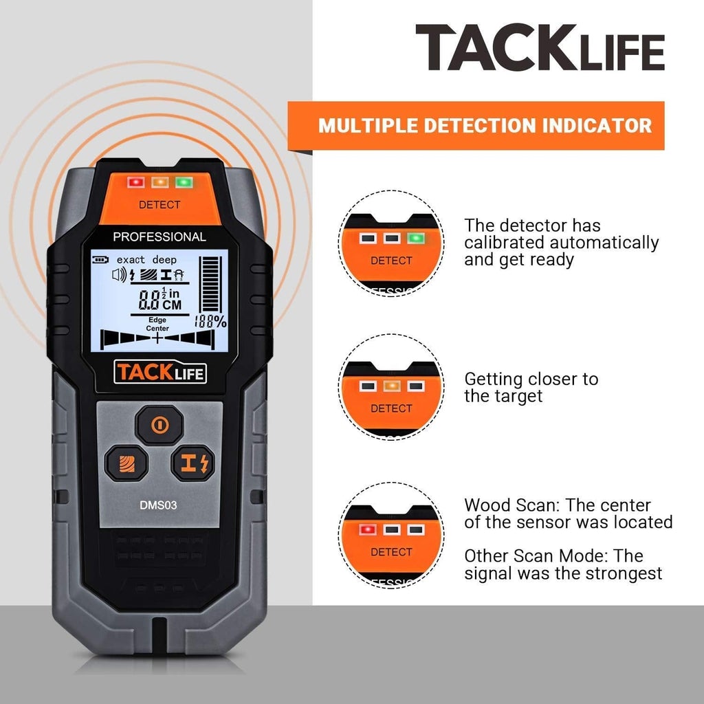 TACKLIFE 4 In 1 Center Finding Electronic Scanning Stud Finder