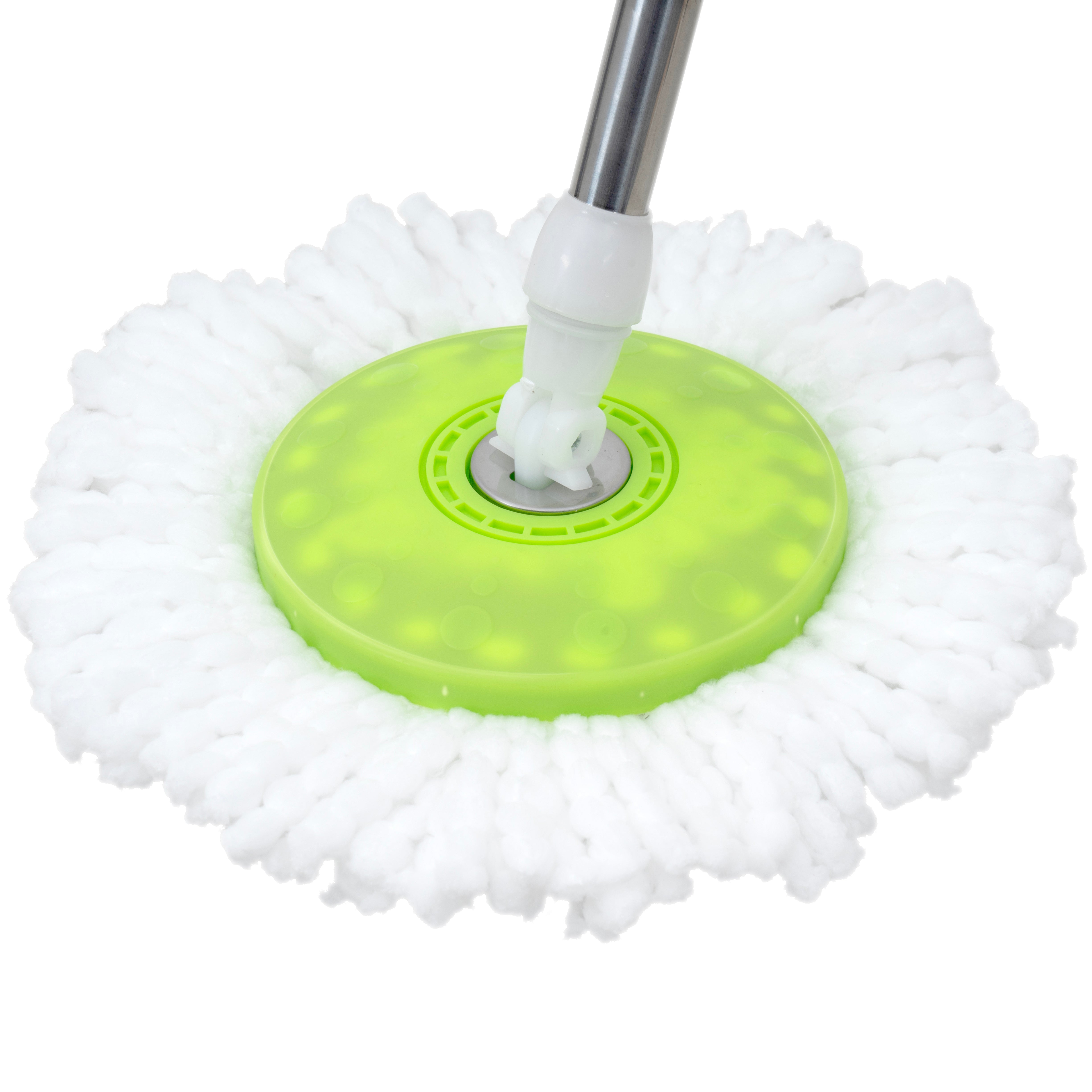 Neat-Living Extendable Spin Mop & Bucket Set with 2 Mop Heads