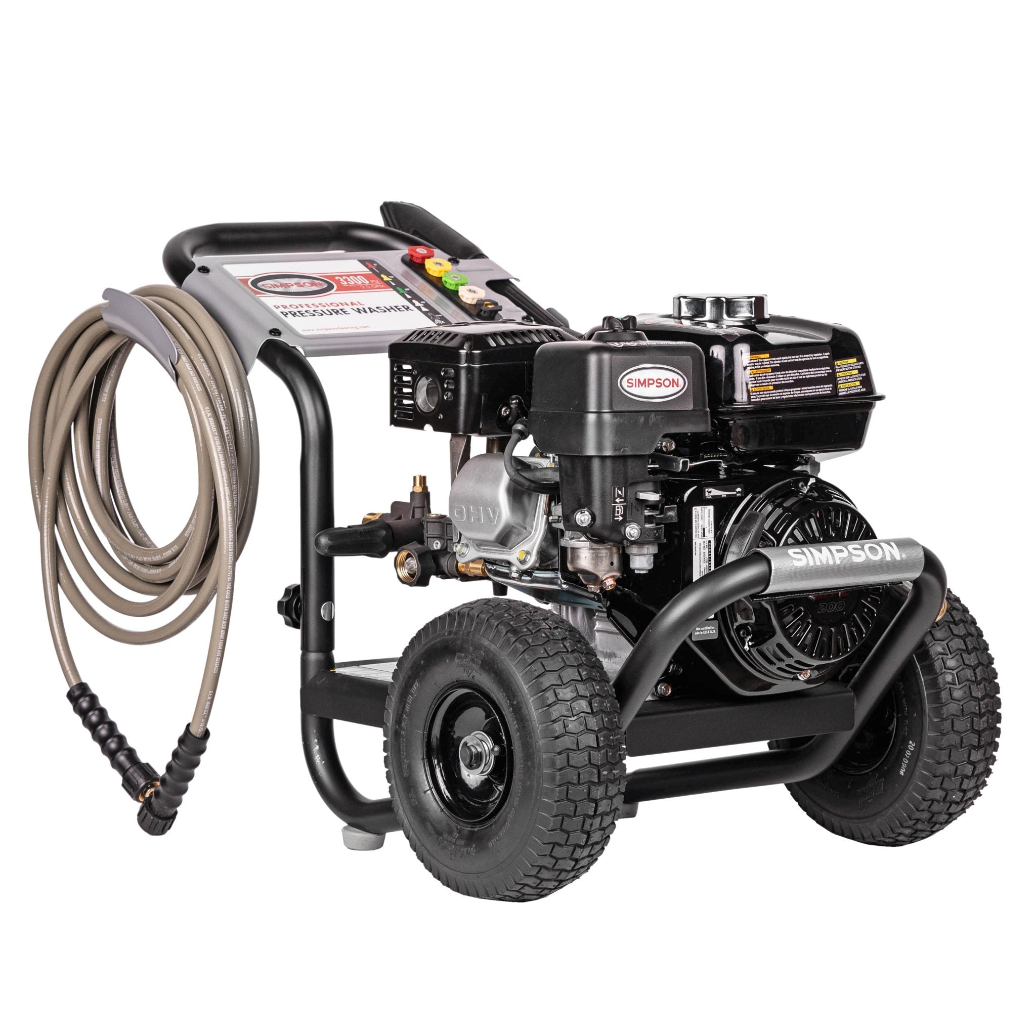 Simpson 3300 PSI at 2.4 GPM HONDA GX200 with AAA Triplex Pump Cold Water Professional Gas Pressure Washer (Refurbished)