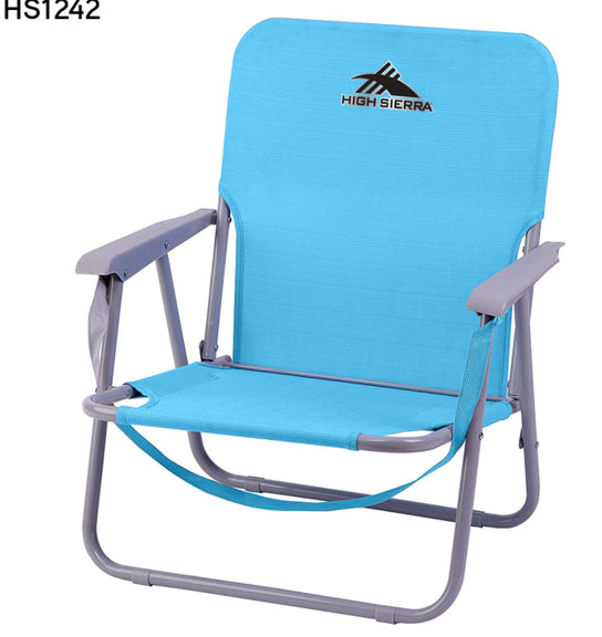 High Sierra Portable Folding Beach Chair with Carry Strap