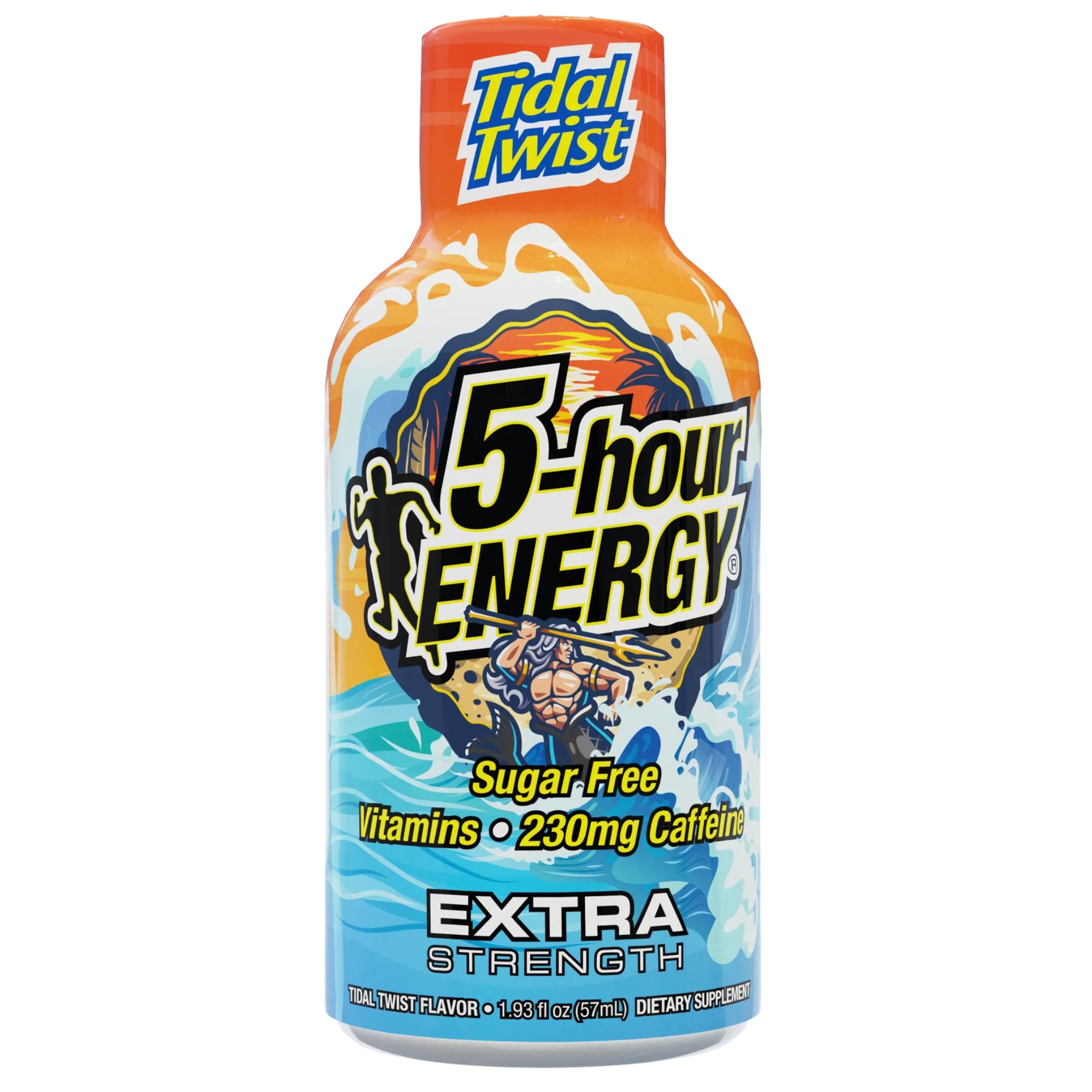 5-Hour Energy Shot, Extra Strength TIDAL TWIST SUGAR FREE Limited Edition, 1.93 Oz, 12 Count (Display Box)