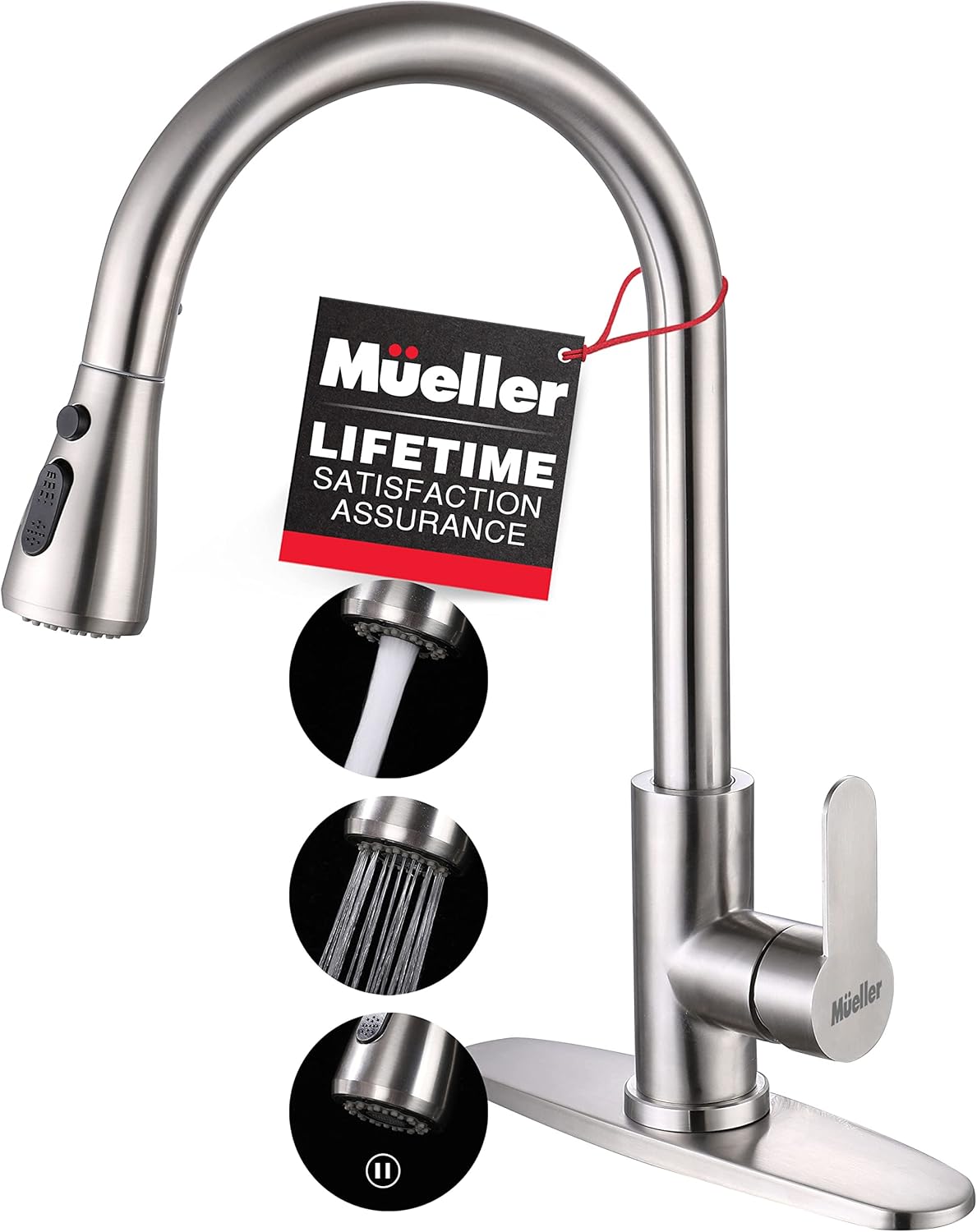 Mueller Pull-Down Single Handle Kitchen Faucet  Standard