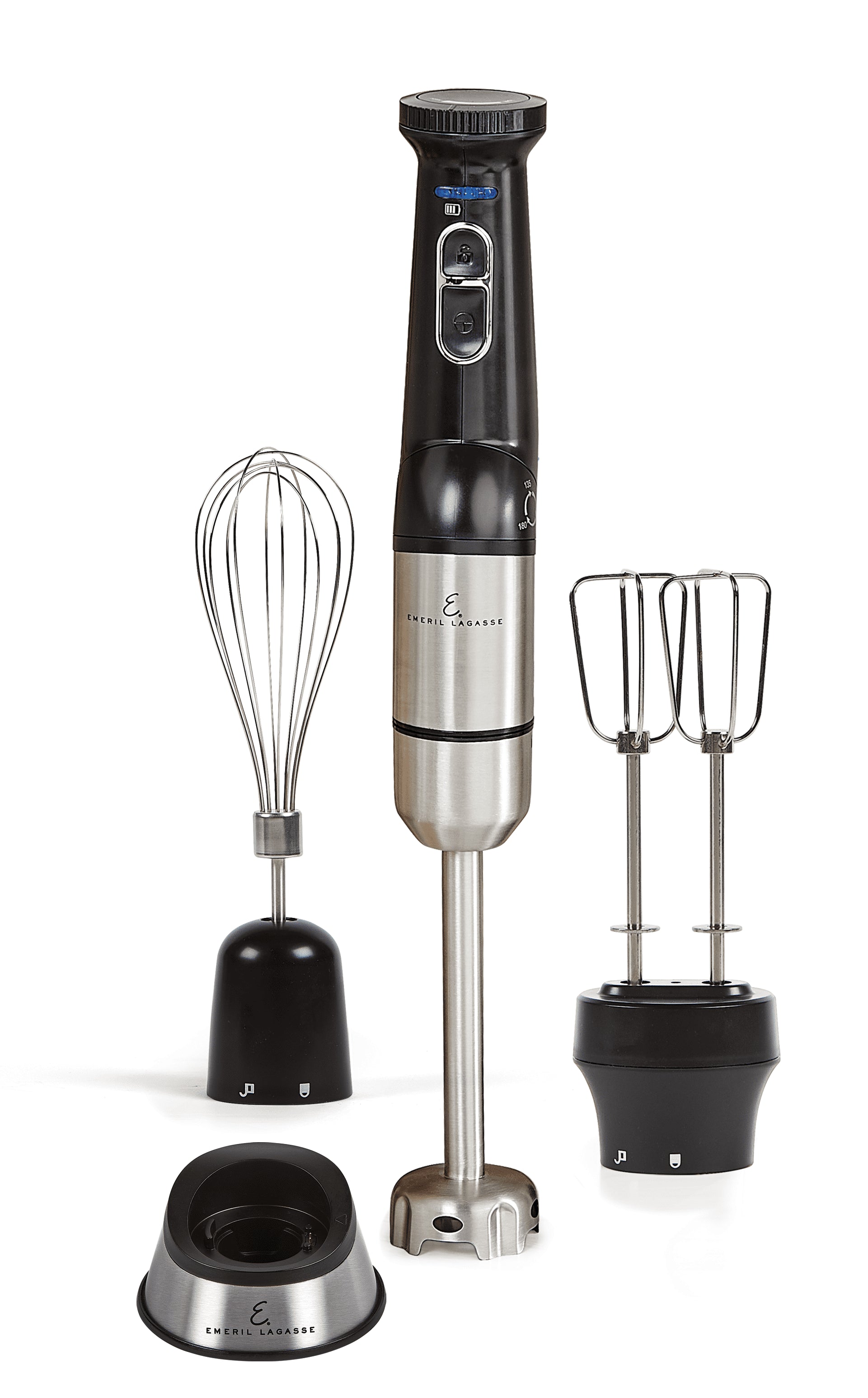 Emeril Lagasse Blender & Beyond Plus Cordless Rechargeable Immersion Blender with Variable Speed & Double Beater