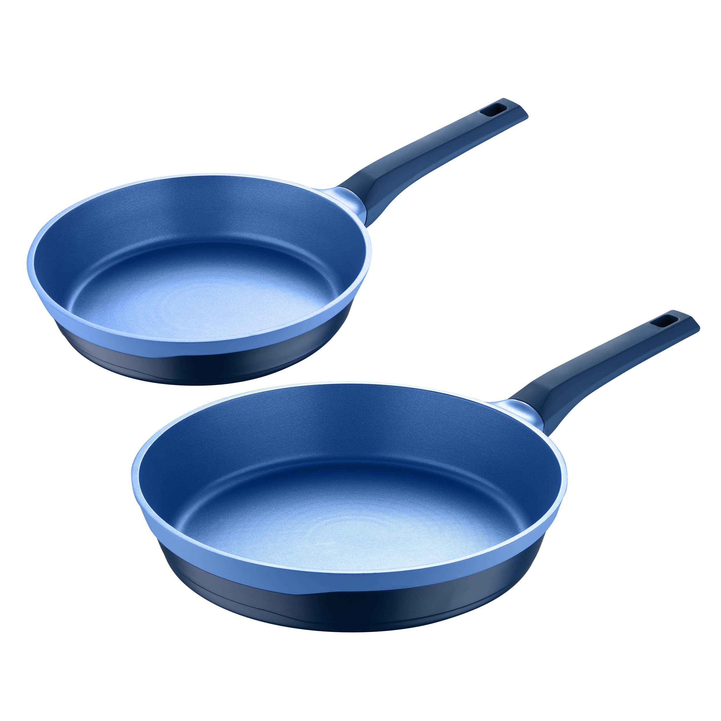 Gastro Diamond by MasterPRO - 2 Pc, 9.5" & 11" Cast Aluminum Fry Pan Set, Blue