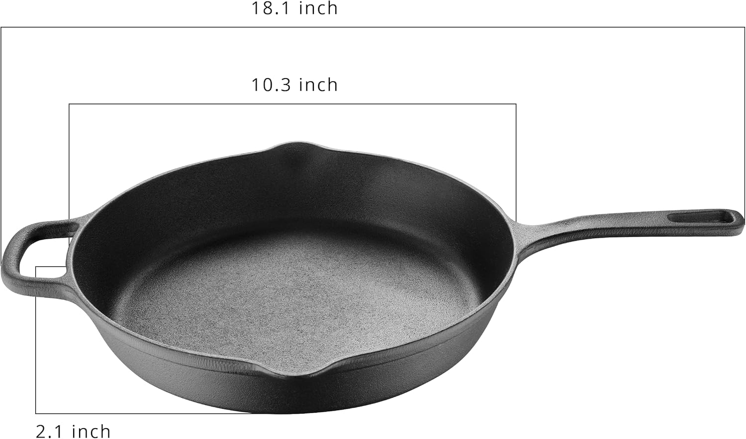 BBQ by MasterPRO - 10" PreSeasoned Fry Pan