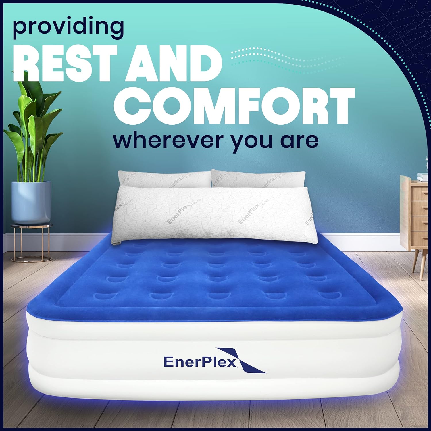 EnerPlex 13" Air Mattress with Built-in Pump