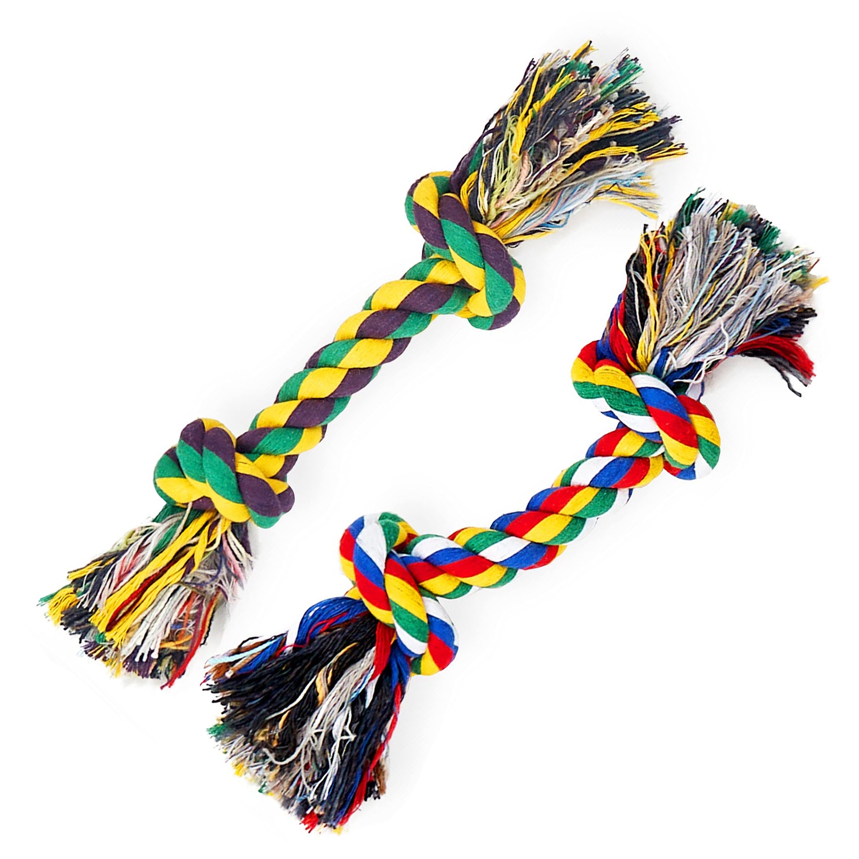 AMZpets Knotted Heavy Rope Dog Toy for Aggressive Chewers, Assorted Colors