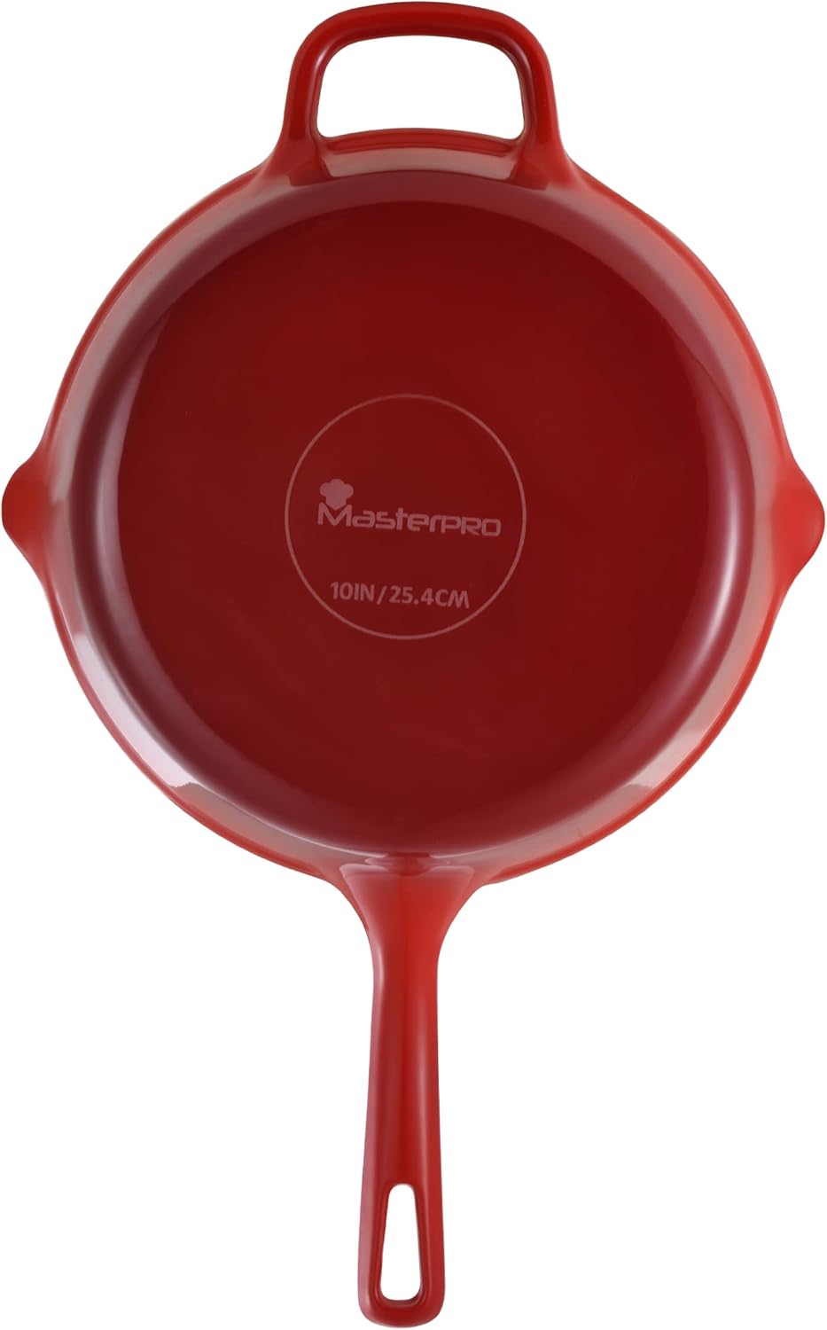 Legacy by MasterPRO - 10" Legacy Enamel Cast Iron Fry Pan, Red