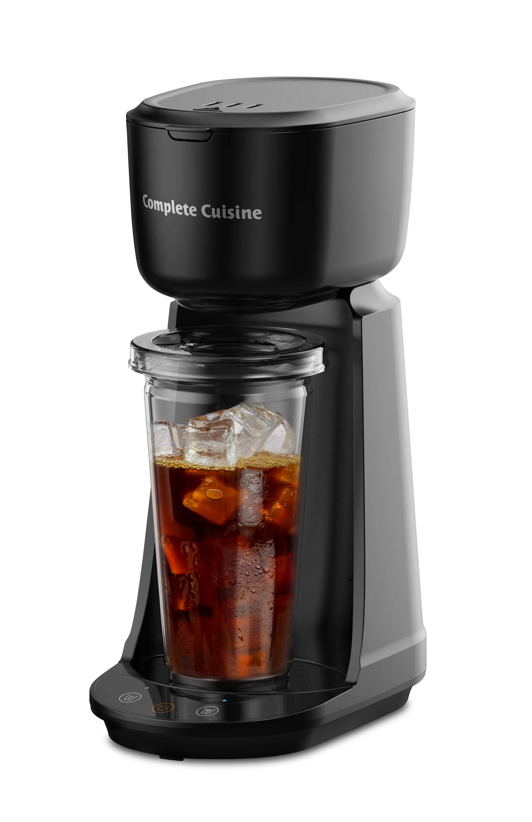 Single Serve Hot & Iced Coffee Maker with Travel cup and Straw Included