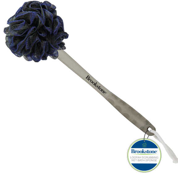 Brookstone Loofa Scrubbing Wood Stick Sponge