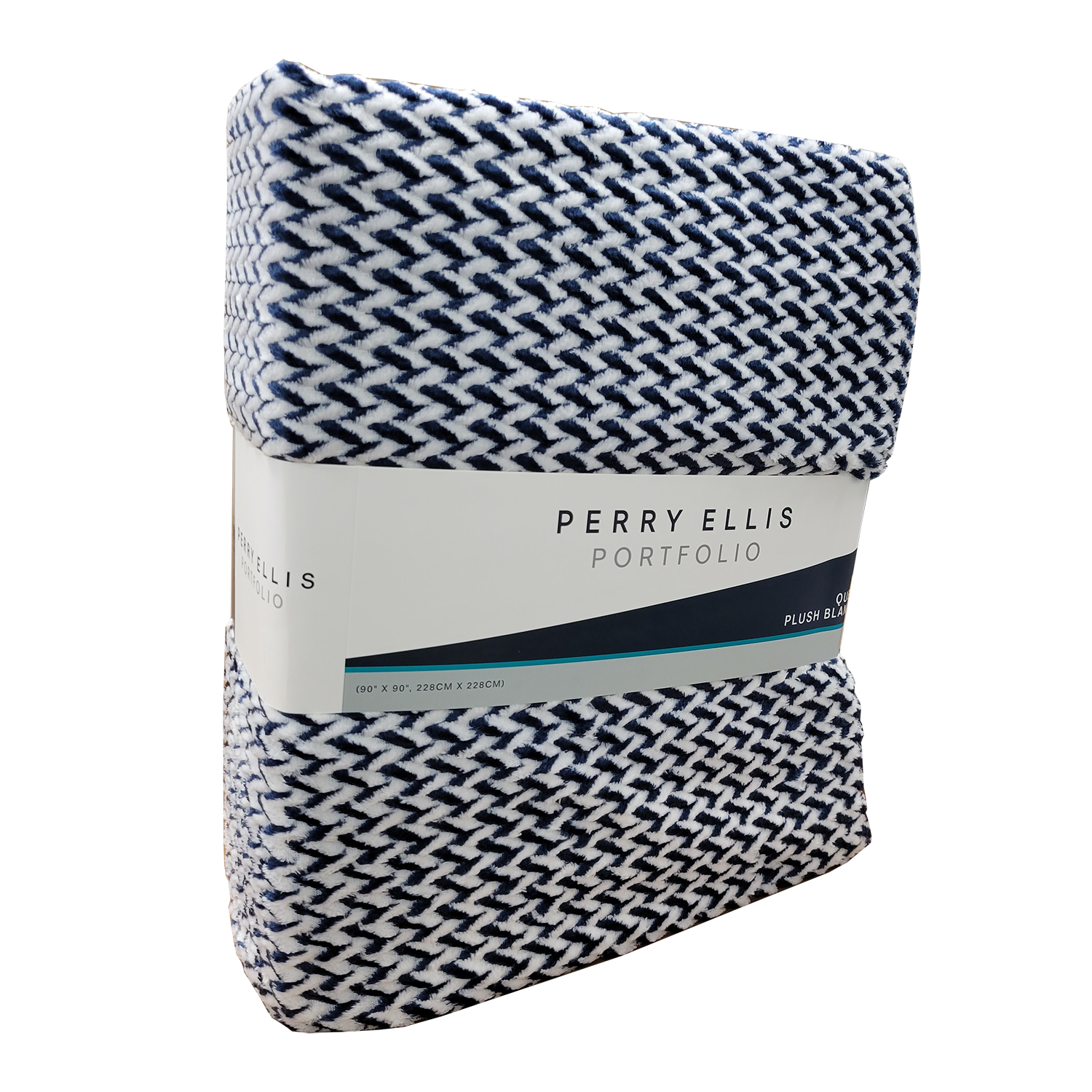 Perry Ellis Portfolio Plush Blanket, Queen