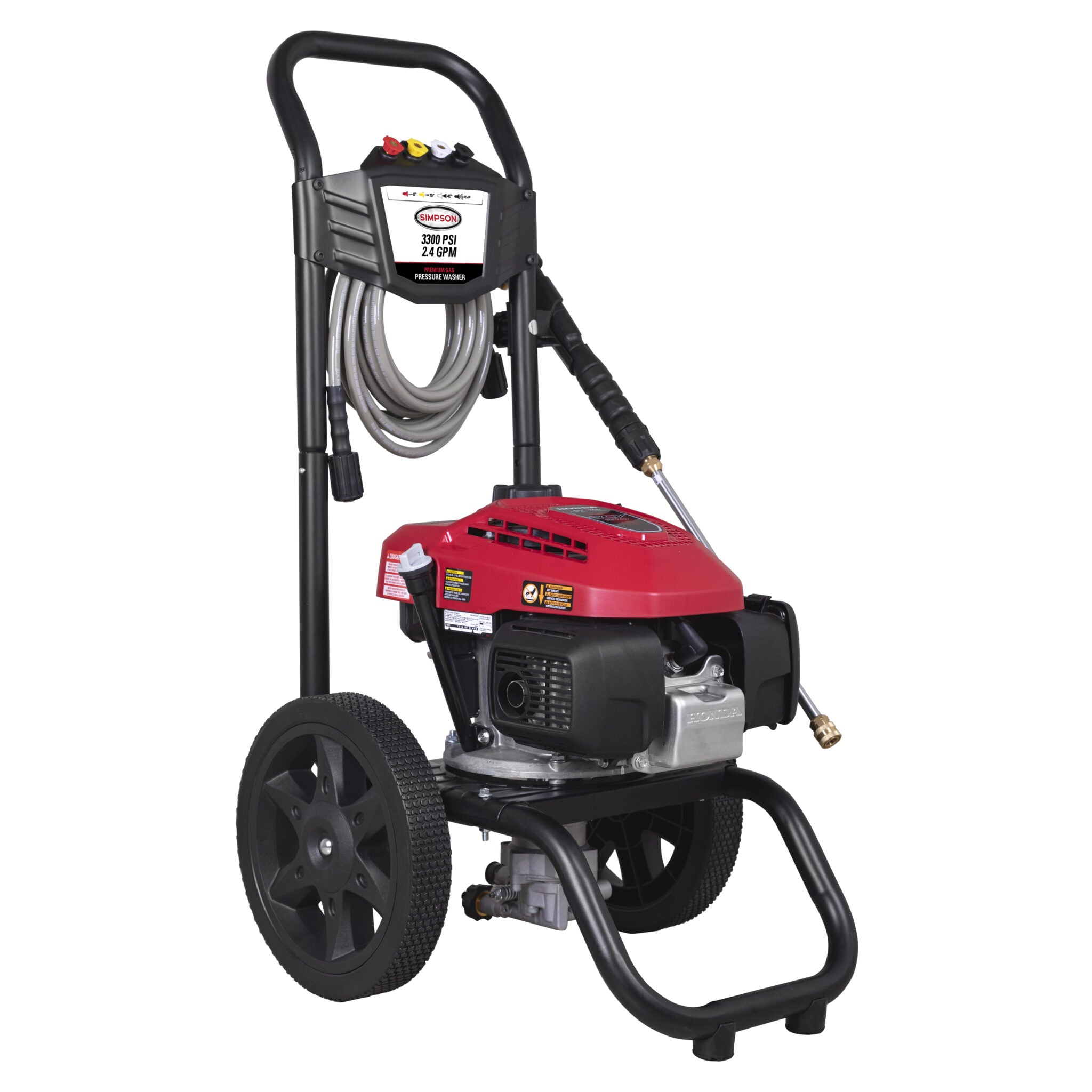 Simpson 3300 PSI at 2.4 GPM HONDA GCV200 with OEM Technologies Axial Cam Pump Cold Water Premium Residential Gas Pressure Washer (Refurbished)