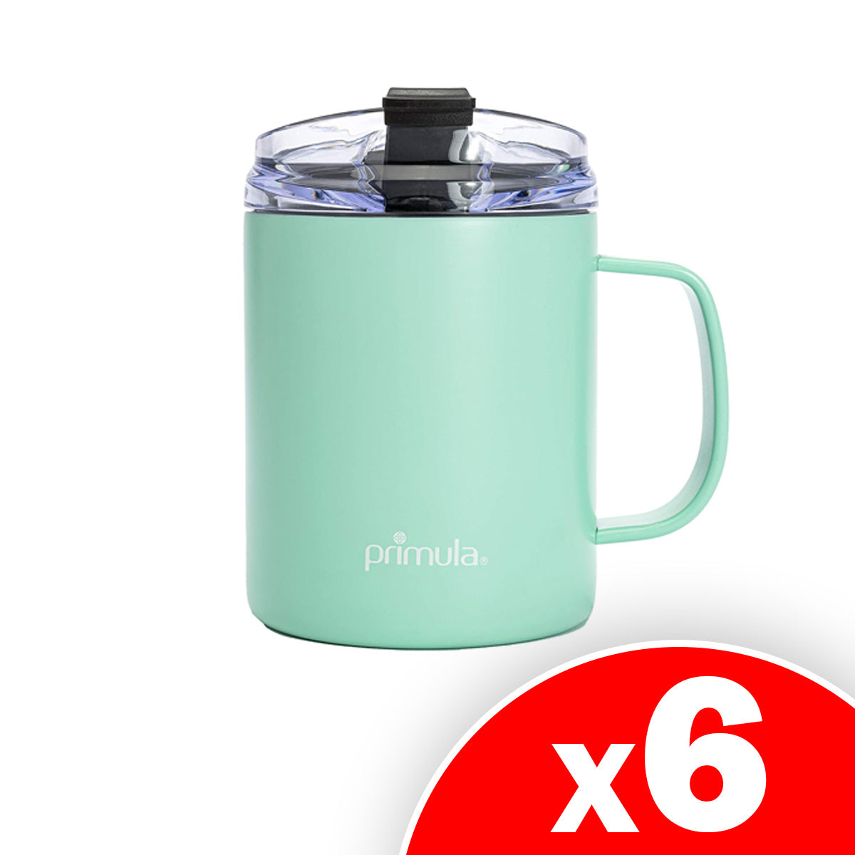 Primula Insulated Mugs With Lid, 14 Oz. - Teal, 6 Pack