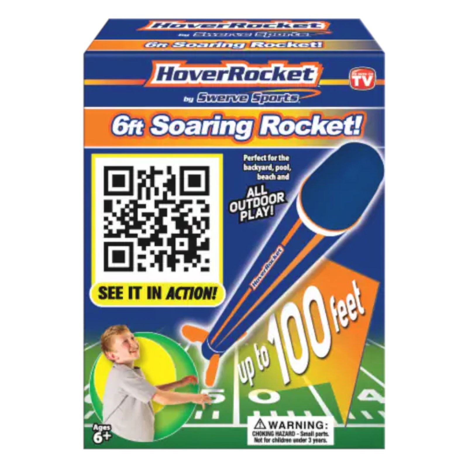 Swerve Sports Hover Rocket - 6ft Soaring Rocket Blue