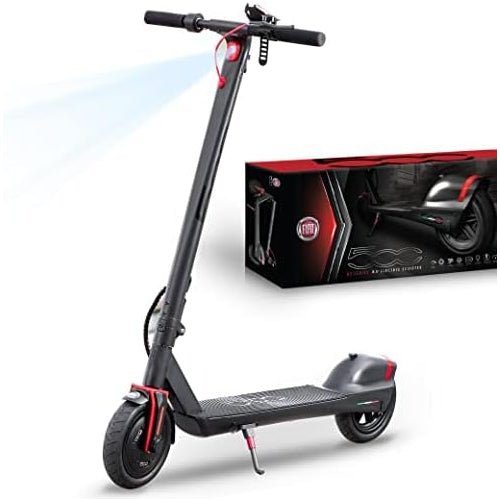 Fiat Folding Electric Scooter - 350W Motor, 15 to 20-Mile Long-Range Battery (Vesuvio Black)