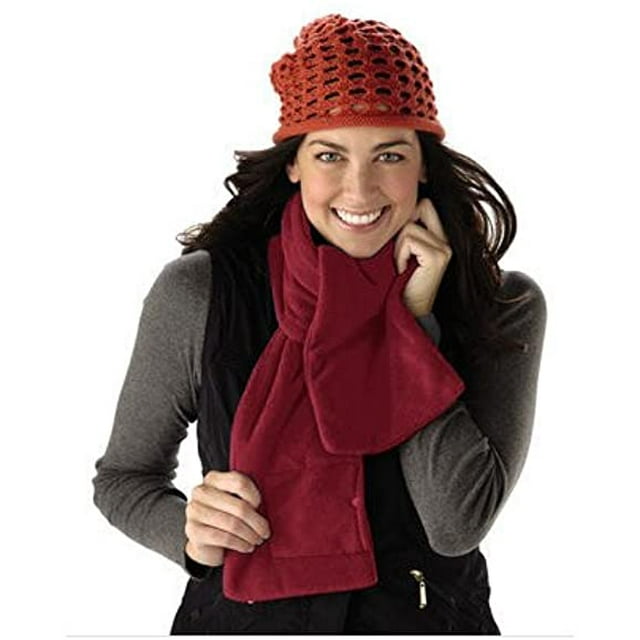 Sunbeam Cozy Spot Heated Neck Scarf 2-Pack, Red