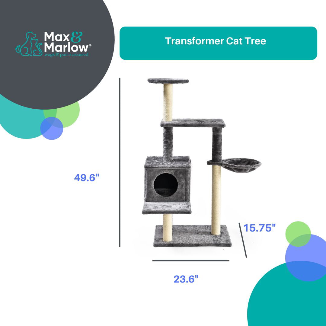 Max & Marlow 50" Multi Level 3-in-1 Cat Tree