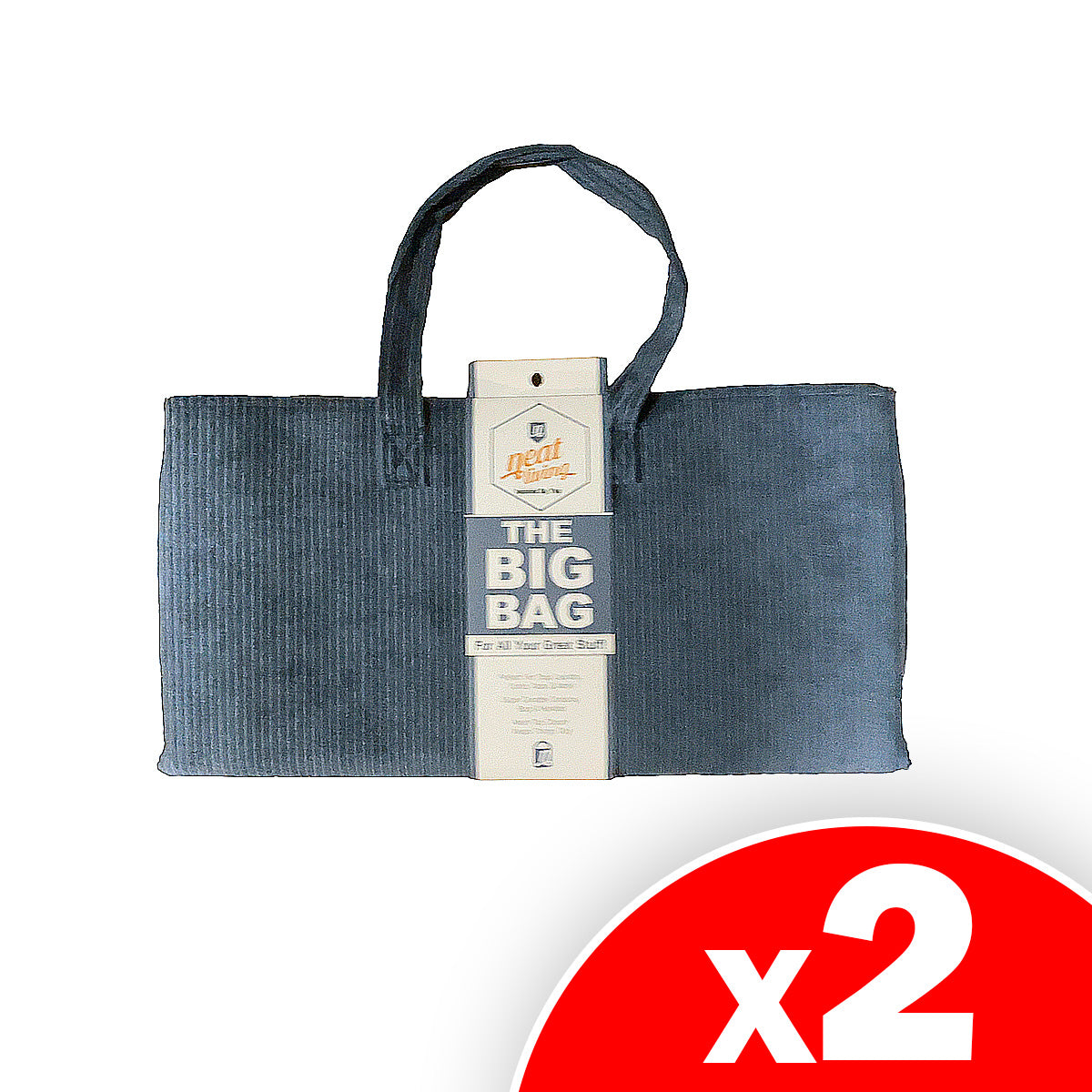 The Big Bag, Utility Bag, Lug in Style! 2 Pack (Assorted Colors)