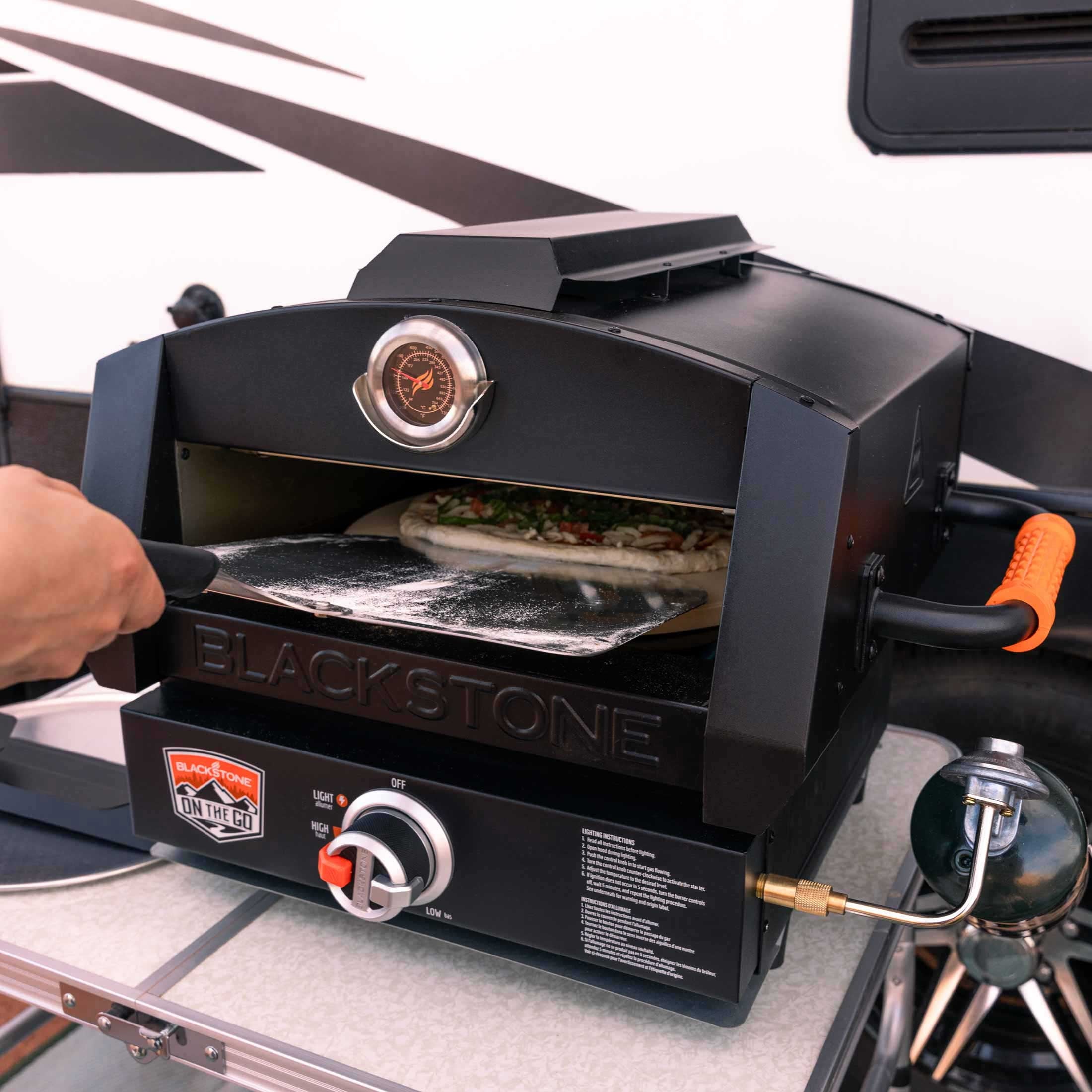 Blackstone On The Go 17" Outdoor Propane Pizza Oven with Burner Base