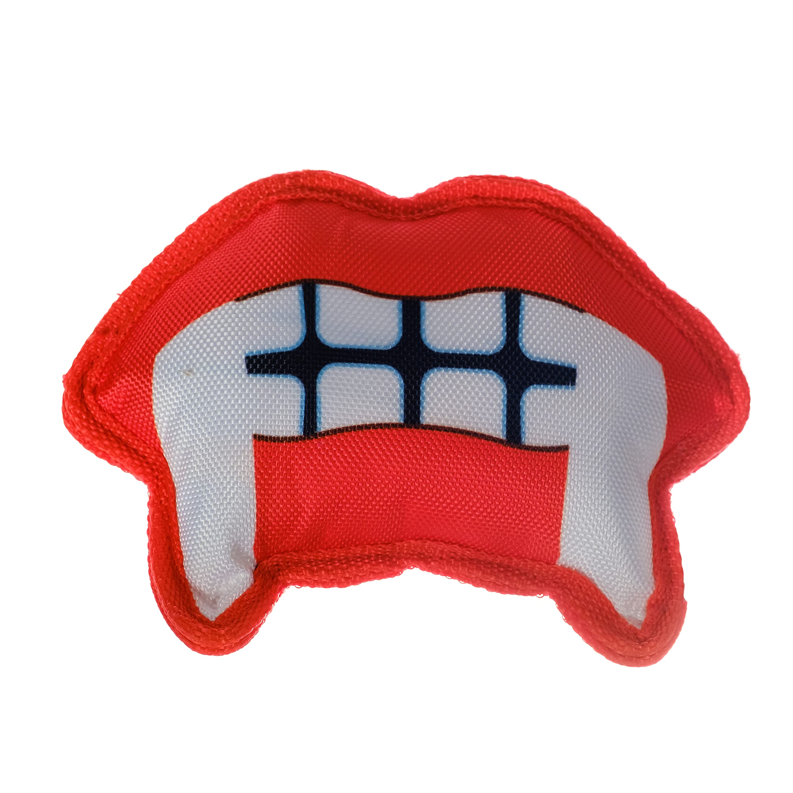 Pronk! Fangs Vampire Mouth Funny Face 6 x 3 Inch Durable Lightweight Water Resistant Dog Toy Vampire Fangs