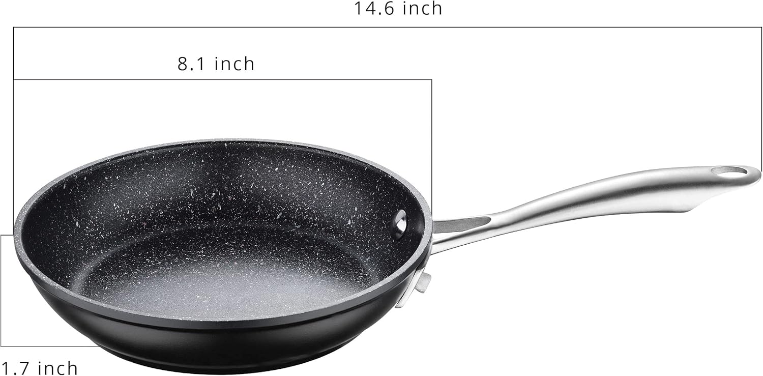 Vital by MasterPRO - 8" Forged Aluminum Titanium-Reinforced Non-Stick Fry Pan