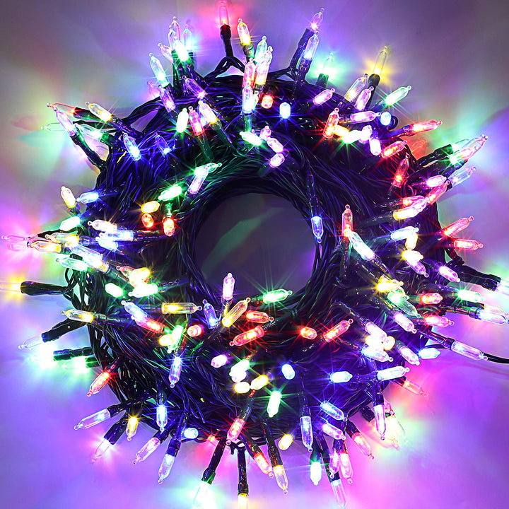 Joyin 200 Multicolor LED Green Wire String Lights