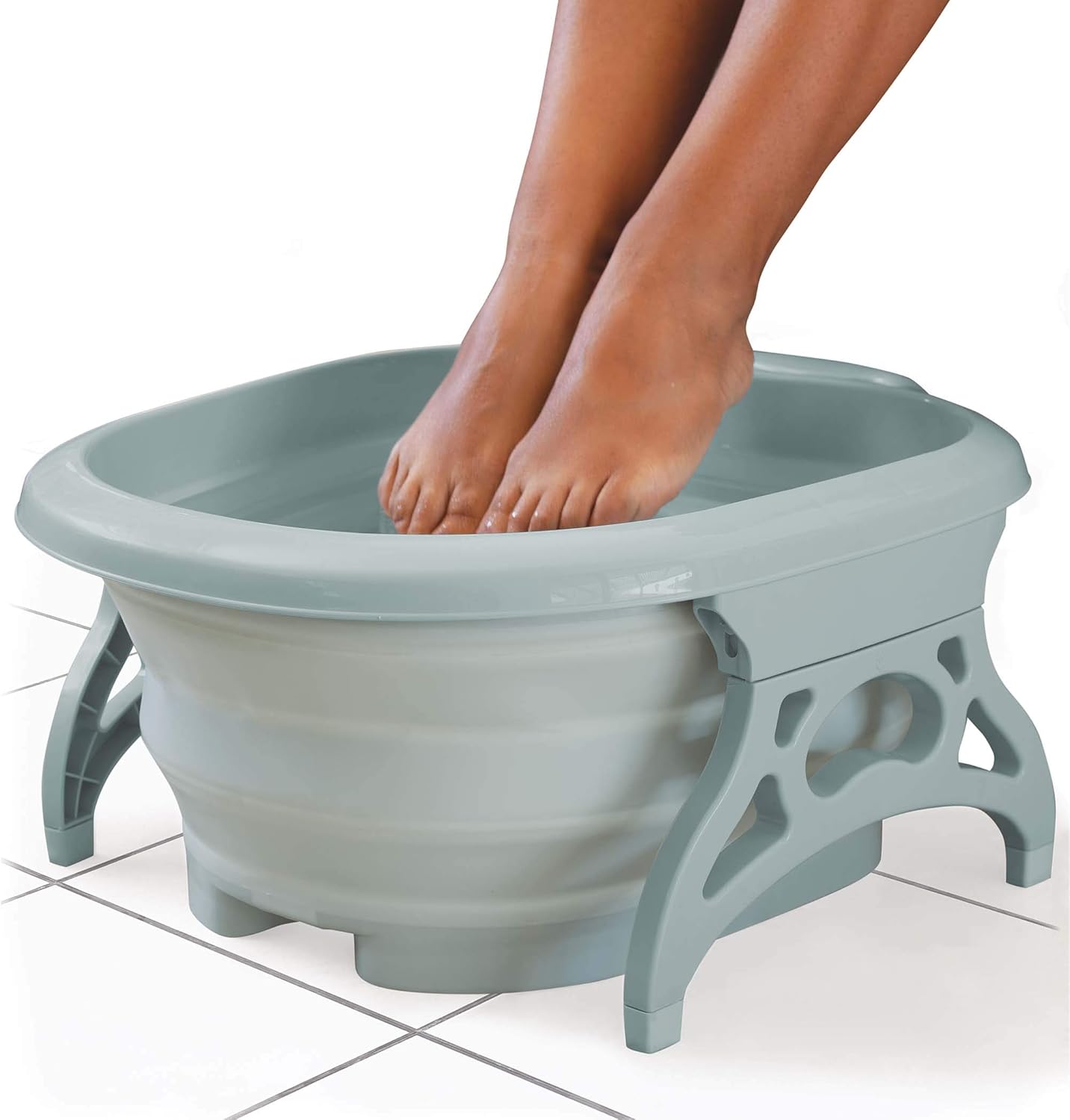 Estelle Beauty Collapsible Foot Bath Massager - Non-Slip 3 Gal. Capacity