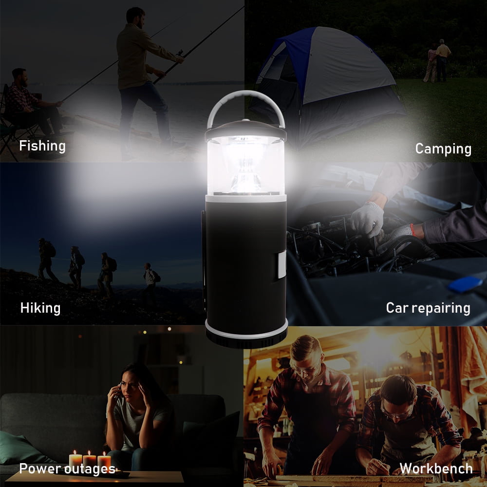 BIGTREE Portable Outdoor Camping LED Emergency Lantern Super Bright Battery Tent Lamp with Tool Set