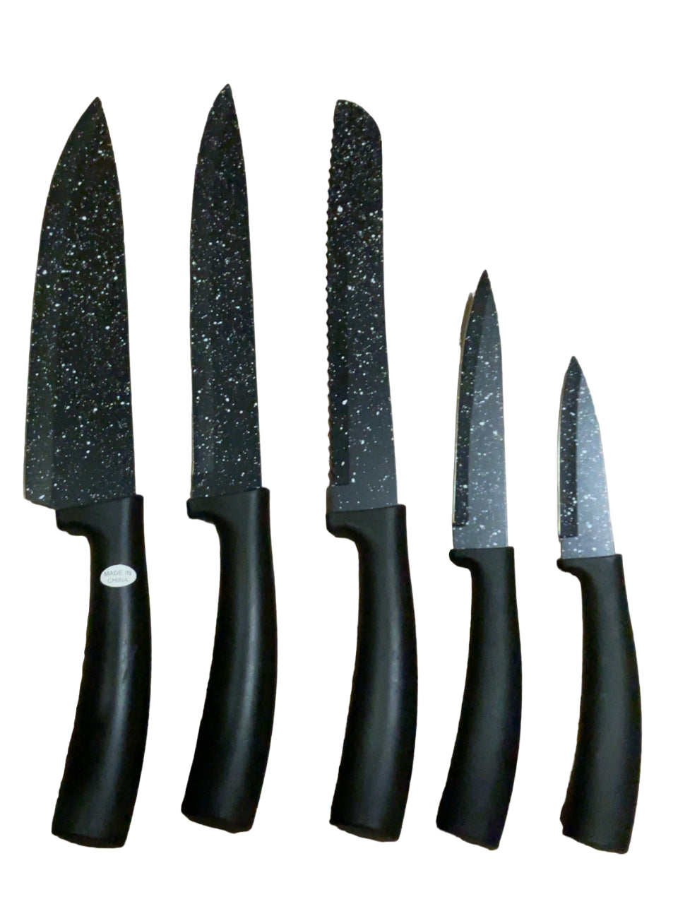 Smart Home Essential for Living 5 Pc Speckled Knife Set