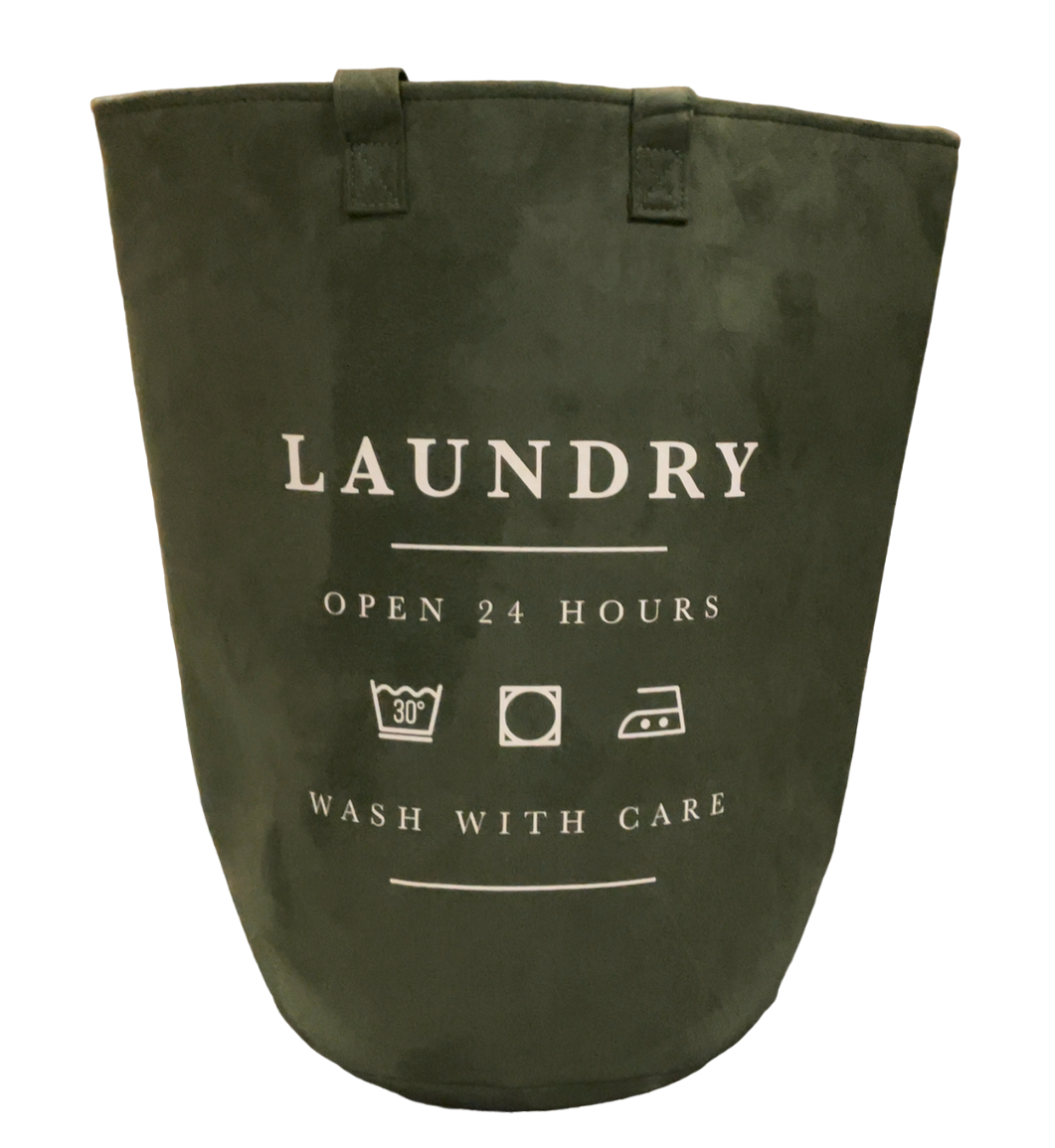 Neat-Living Suede Laundry Bag with Handles and Drawstring Closure (assorted Colors)