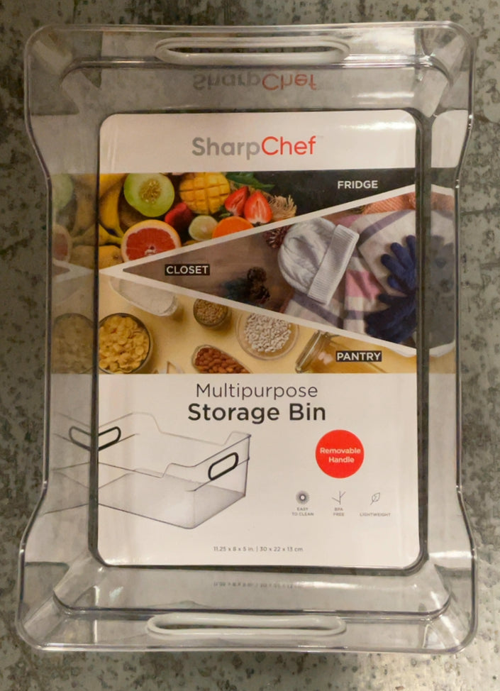 SharpChef Storage Bins with Handles, 12 Pack